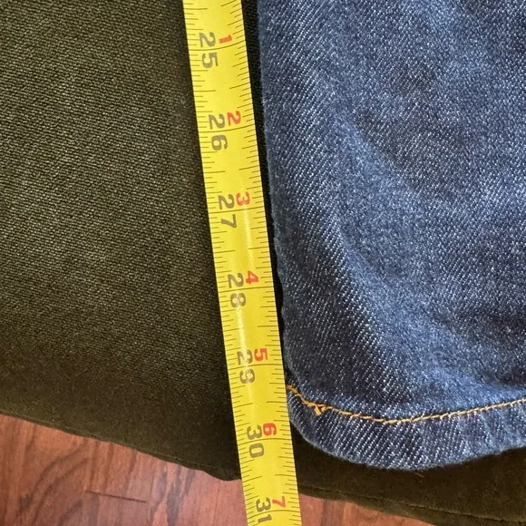 Vintage Y2K Lucky Brand Men's Dark Blue Denim Jeans Made in America 33x30 - Picture 9 of 9